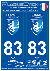 83 -Bormes-les-Mimosas PlaqueStick