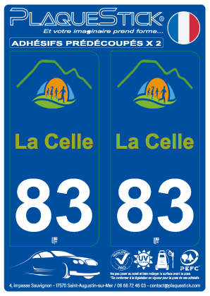 83 -La Celle PlaqueStick