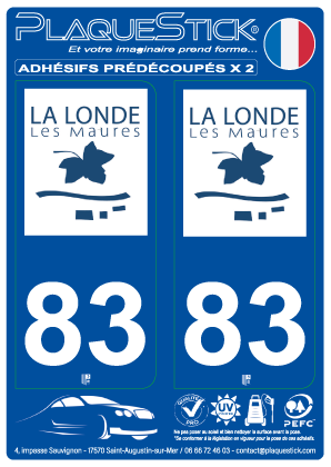 83 -La Londe-les-Maures PlaqueStick