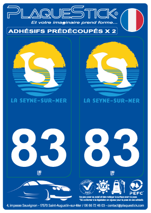 83 -La Seyne-sur-Mer PlaqueStick