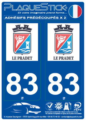 83 -Le Pradet PlaqueStick
