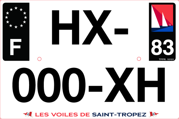 83 -Plaque immatriculation 