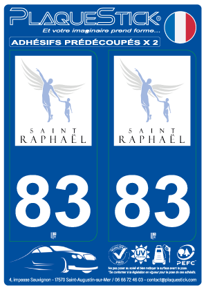 83 -Saint-Raphaël PlaqueStick