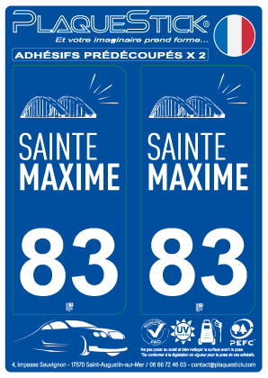 83 -Sainte-Maxime PlaqueStick