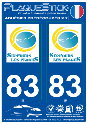 83 -Six-Fours-les-Plages PlaqueStick