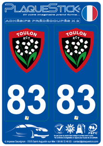 83 -Toulon "Racing Club" PlaqueStick