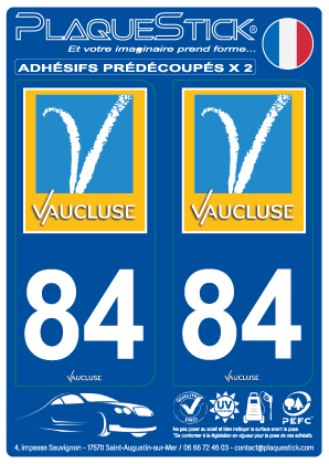 84 -Vaucluse PlaqueStick