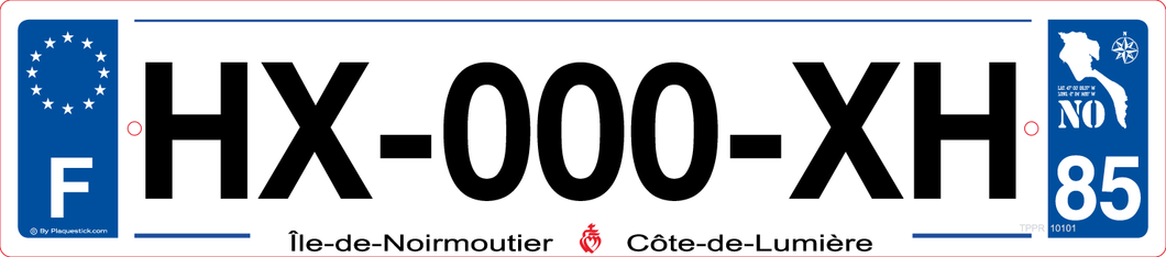 85 -Plaque immatriculation 