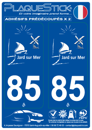 85 -Jard-sur-Mer PlaqueStick