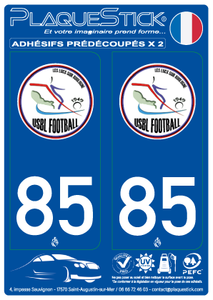 85 -Les Lucs-sur-Boulogne "Football" PlaqueStick