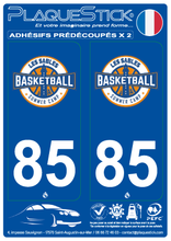 Charger l&#39;image dans la galerie, 85 -Les Sables-d&#39;Olonne &quot;Basket Summer Camp&quot; PlaqueStick