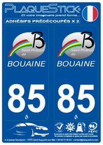85 -Saint-Philibert-de-Bouaine PlaqueStick