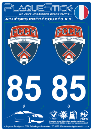 85 -Sainte-Cécile-Saint-Martin-des-Noyers (FCCM) PlaqueStick