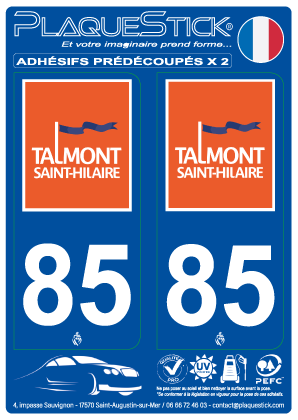 85 -Talmont Saint-Hilaire PlaqueStick