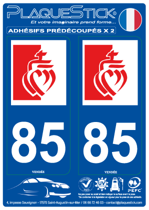 85 -Vendée PlaqueStick