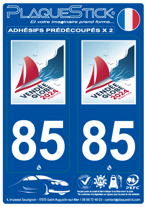 85 -Vendée Globe 2024 PlaqueStick