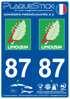 87 -Limousin PlaqueStick