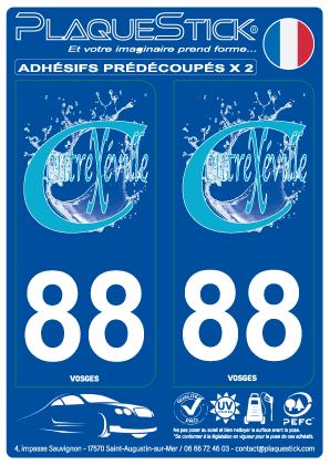 88 -Contrexéville PlaqueStick