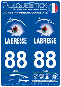 88 -La Bresse PlaqueStick