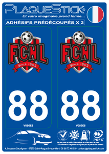88 -Neufchâteau-Liffol "FC" PlaqueStick