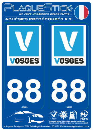88 -Vosges PlaqueStick