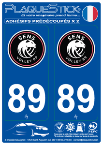 89 -Sens "Volley 89" PlaqueStick