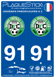 91 -Draveil "FC" PlaqueStick