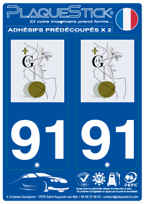 91 -Gif-sur-Yvette PlaqueStick