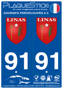 91 -Linas "Blason" PlaqueStick