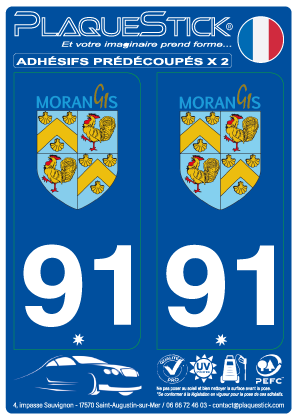 91 -Morangis PlaqueStick