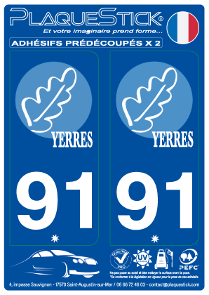 91 -Yerres PlaqueStick