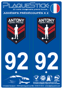 92 -Antony "Football Evolution" PlaqueStick