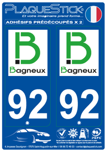 92 -Bagneux PlaqueStick