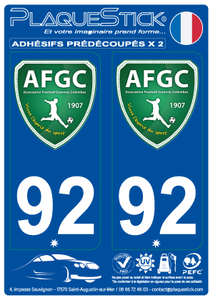 92 -Bois-Colombes "Association" Football PlaqueStick