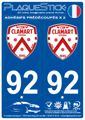 92 -Clamart PlaqueStick