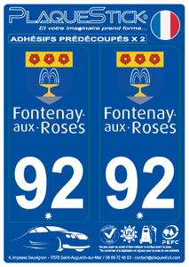 92 -Fontenay-aux-Roses PlaqueStick
