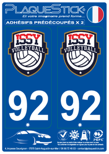 92 -Issy-les-Moulineaux "Volley Ball" PlaqueStick