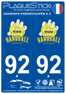 92 -Montrouge "Handball" PlaqueStick
