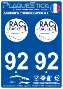 92 -Reuil-malmaison "AC" Basket PlaqueStick