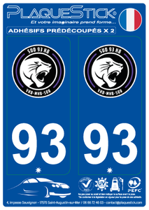 93 -Sud 93 "HB" PlaqueStick