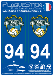 94 -Vincennes "Volley-Club" PlaqueStick