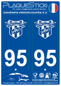 95 -Franconville "Parisis" Rugby Club PlaqueStick
