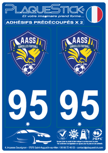 95 -Sarcelles "AASS" Football PlaqueStick