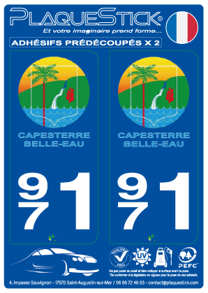 971 -Capesterre Belle-Eau PlaqueStick