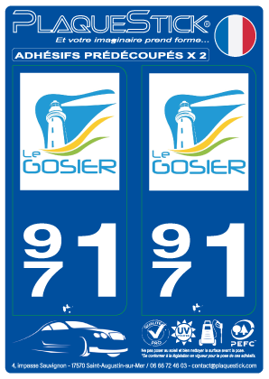 971 -Le Gosier PlaqueStick