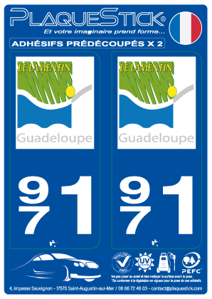 971 -Le Lamentin PlaqueStick