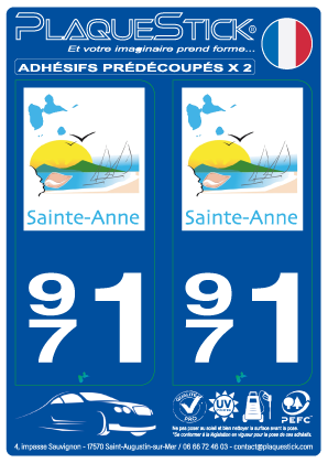 971 -Sainte-Anne PlaqueStick