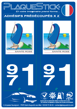 971 -Sainte-Rose PlaqueStick