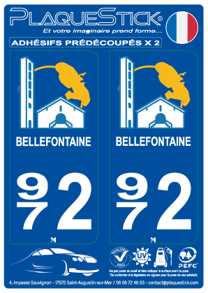 972 -Bellefontaine PlaqueStick