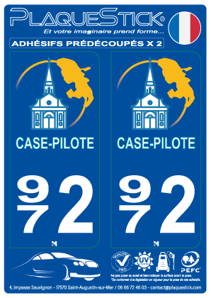 972 -Case-Pilote PlaqueStick